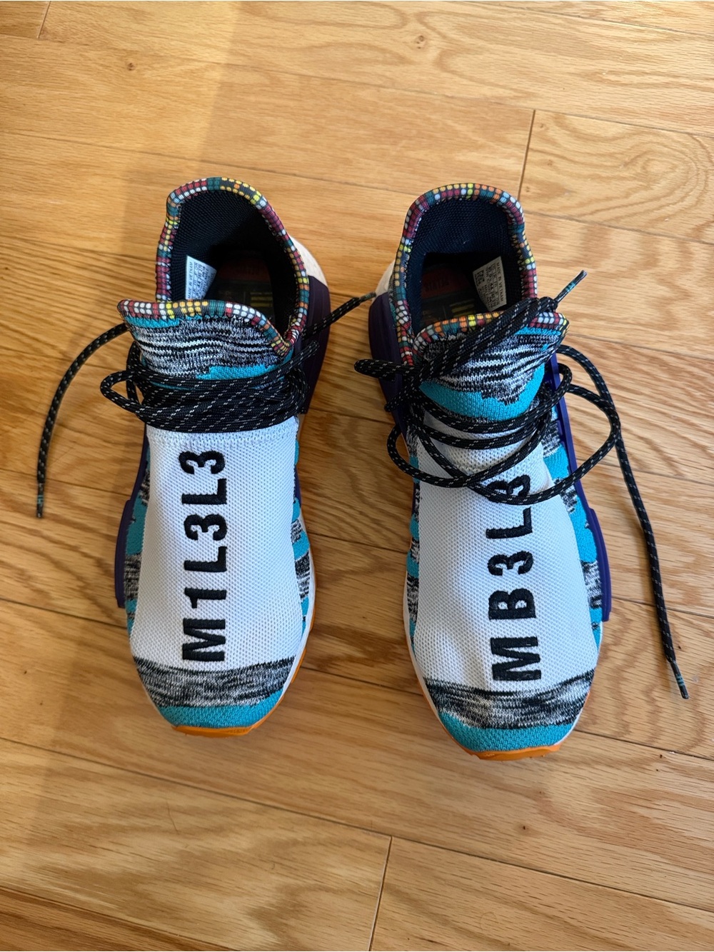 Pharrell Williams x adidas Men’s Multicolor NMD Hu Sneakers